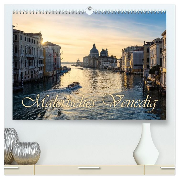 Produktbild: Malerisches Venedig (hochwertiger Premium Wandkalender 2026 DIN A2 quer), Kunstdruck in Hochglanz