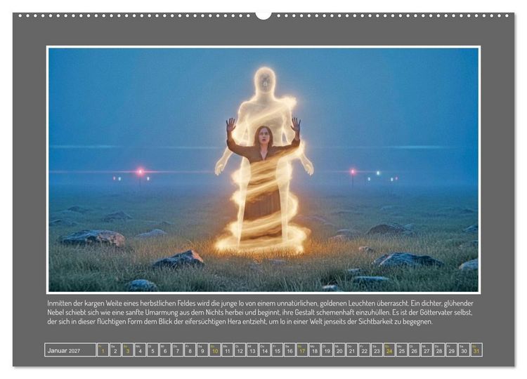 Produktbild: Die Zeus-Aff&auml;ren (hochwertiger Premium Wandkalender 2027 DIN A2 quer), Kunstdruck in Hochglanz