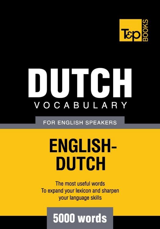 Produktbild: Dutch vocabulary for English speakers - 5000 words