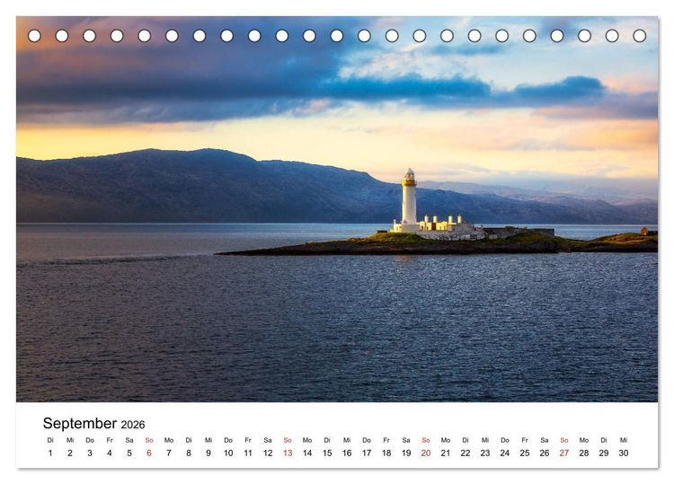 Produktbild: North Coast 500 - Schottlands Traumstra&szlig;e (Tischkalender 2026 DIN A5 quer), CALVENDO Monatskalender