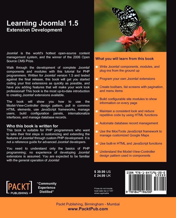 Produktbild: Learning Joomla! 1.5 Extension Development