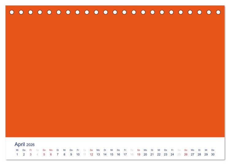 Produktbild: Farbiger Bastelkalender (Tischkalender 2026 DIN A5 quer), CALVENDO Monatskalender