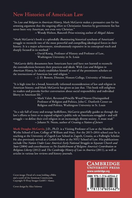 Produktbild: Law and Religion in American History
