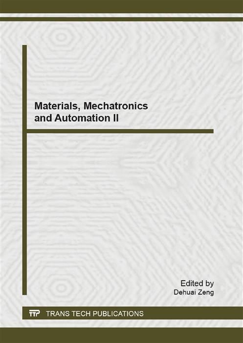 Produktbild: Materials, Mechatronics and Automation II