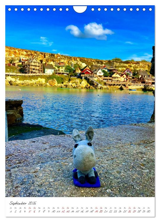 Produktbild: Schorschi auf Reisen ein kleiner Esel unterwegs auf der Insel Malta (Wandkalender 2026 DIN A4 hoch), CALVENDO Monatskalender
