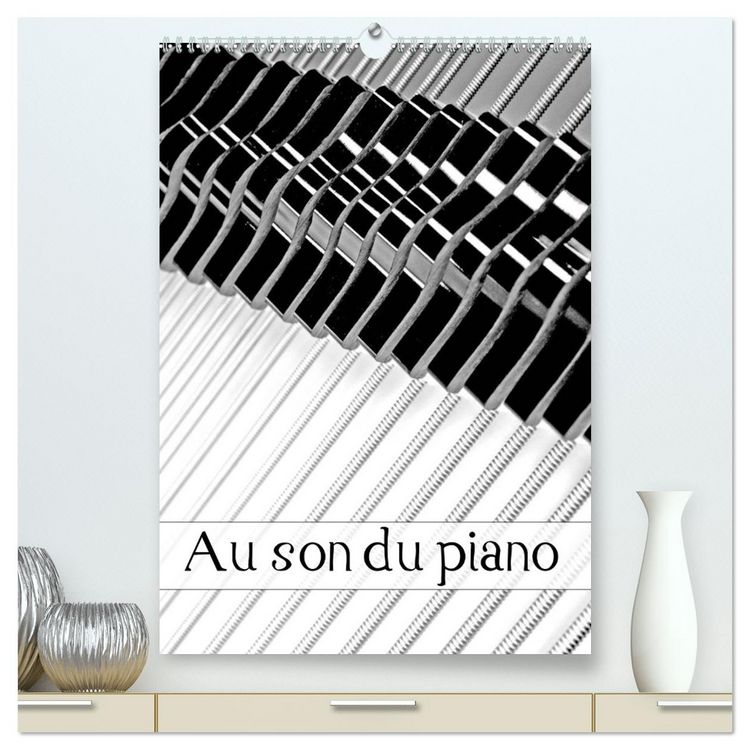 Produktbild: Au son du piano (Calendrier mural 2026 DIN A2 horizontal) calendrier de bureau