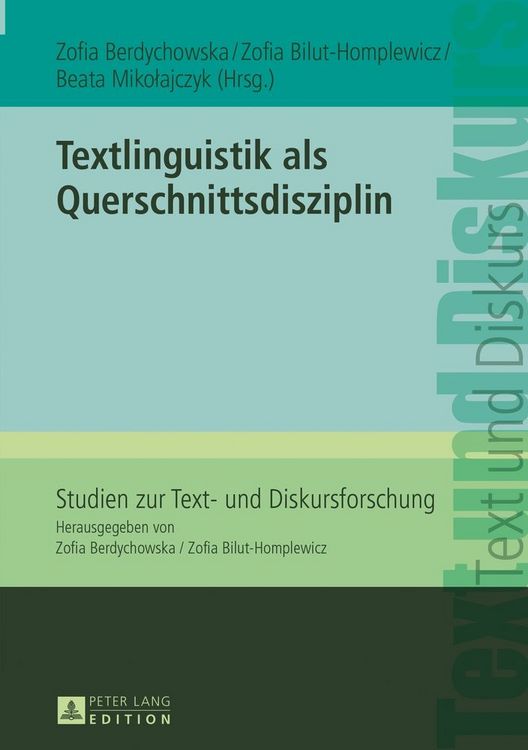 Produktbild: Textlinguistik als Querschnittsdisziplin