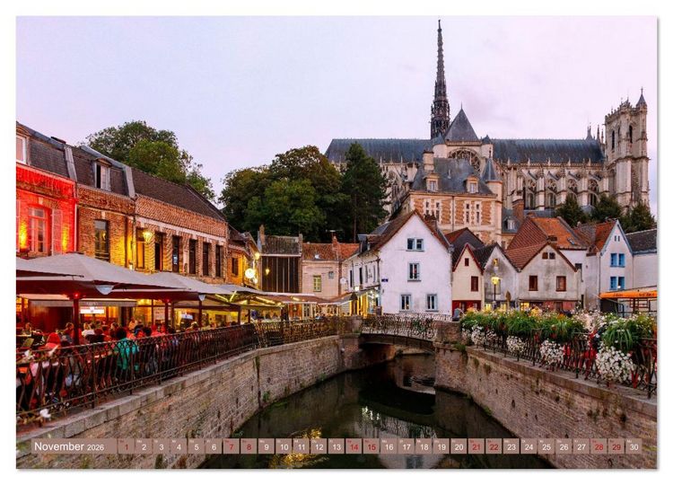Produktbild: Amiens. Die leise Sch&ouml;nheit Nordfrankreichs (Wandkalender 2026 DIN A3 quer), CALVENDO Monatskalender