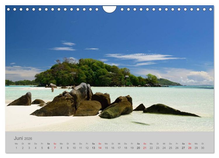 Produktbild: Lichtblicke - Seychellen (Wandkalender 2026 DIN A4 quer), CALVENDO Monatskalender