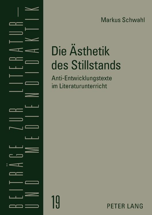 Bild vom Artikel Die Ästhetik des Stillstands vom Autor Markus Schwahl