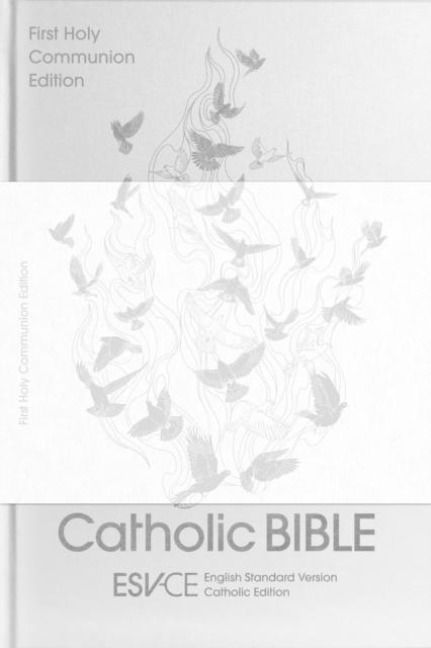 Produktbild: ESV-CE Catholic Bible, First Communion Edition, White Hardback, Silver Foiled Cover, British Liturgical Bible, ESV-CE, Hardback, Standard size