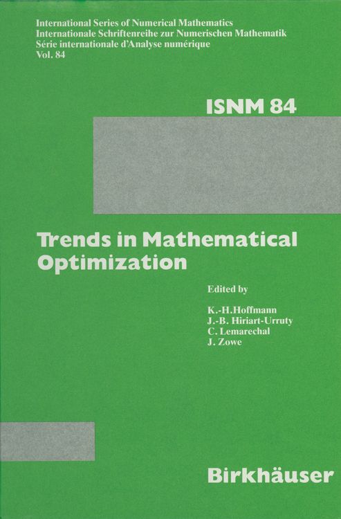 Produktbild: Trends in Mathematical Optimization