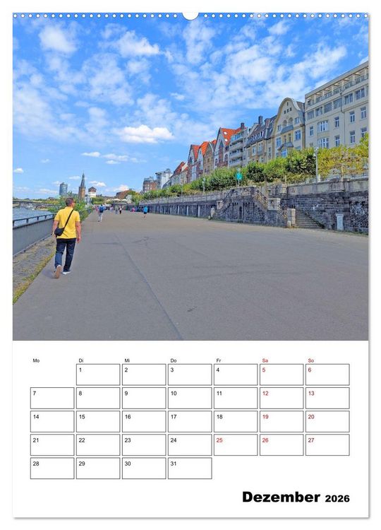 Produktbild: K&ouml;ln und D&uuml;sseldorf - Stadtmomente am Rhein (hochwertiger Premium Wandkalender 2026 DIN A2 hoch), Kunstdruck in Hochglanz