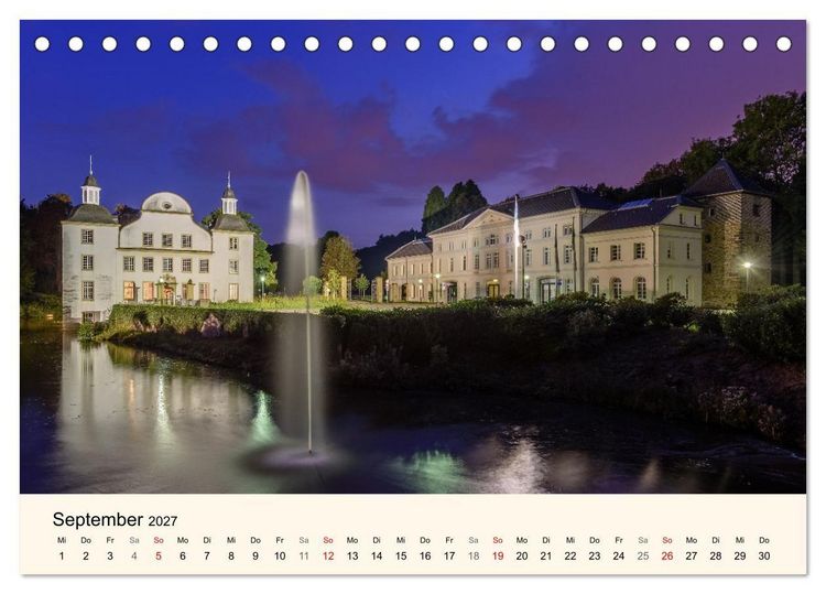 Produktbild: Schl&ouml;sser und Burgen in NRW (Tischkalender 2027 DIN A5 quer), CALVENDO Monatskalender