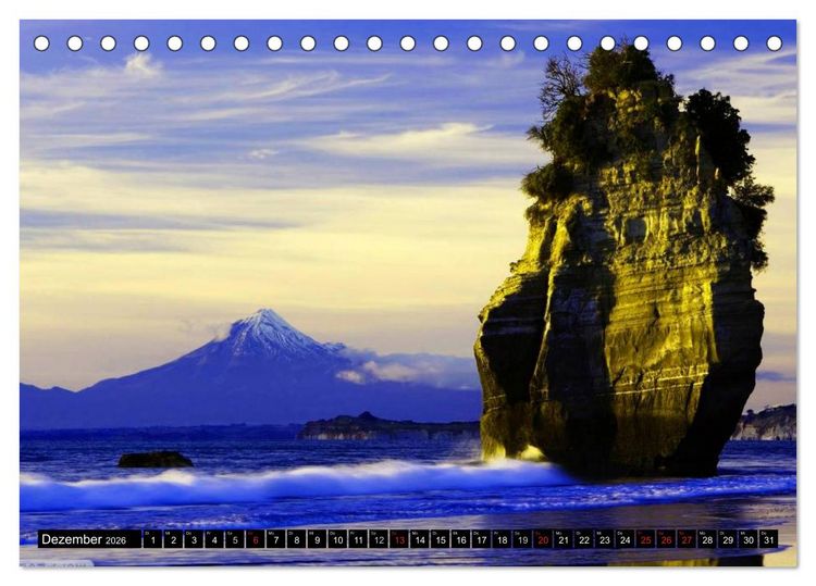 Produktbild: Neuseeland &bull; Impressionen (Tischkalender 2026 DIN A5 quer), CALVENDO Monatskalender