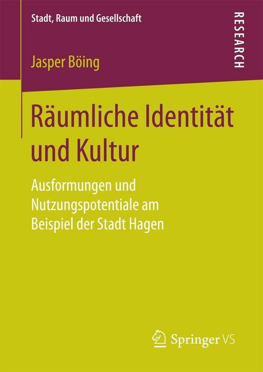 Produktbild: R&auml;umliche Identit&auml;t und Kultur