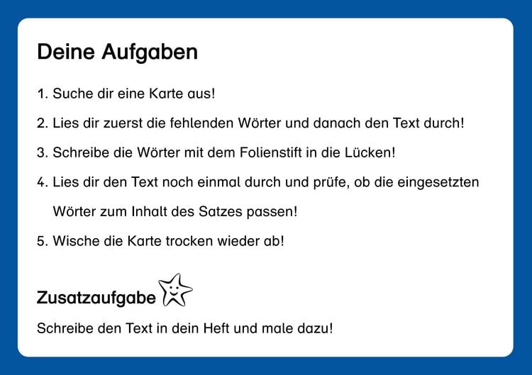 Produktbild: L&uuml;ckentexte Teil 1 f&uuml;r die 1. und 2. Klasse