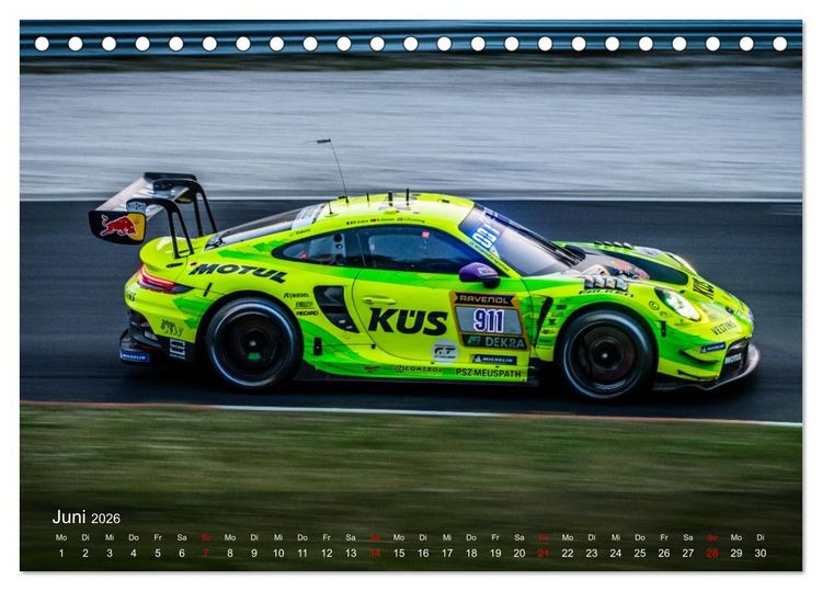 Produktbild: Motorsportkunst aus Weissach (Tischkalender 2026 DIN A5 quer), CALVENDO Monatskalender