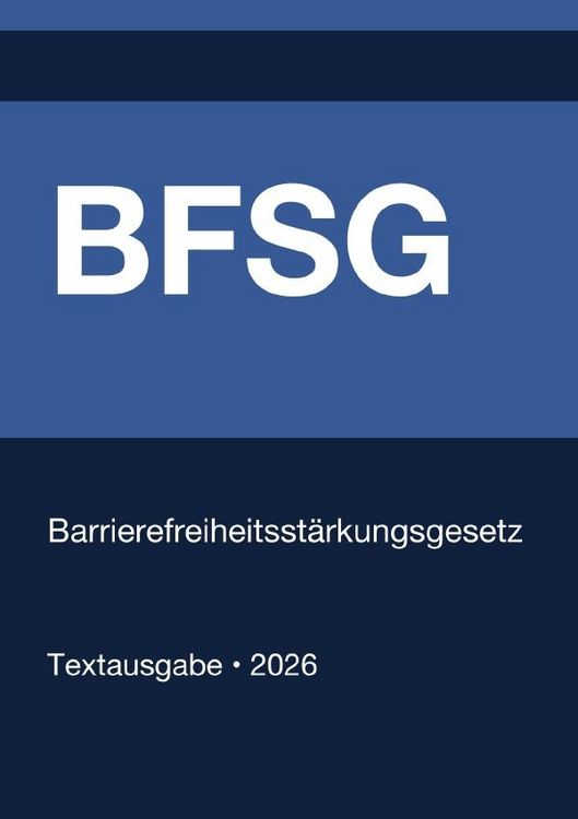 Produktbild: BFSG - Barrierefreiheitsst&auml;rkungsgesetz (Deutschland) 2026