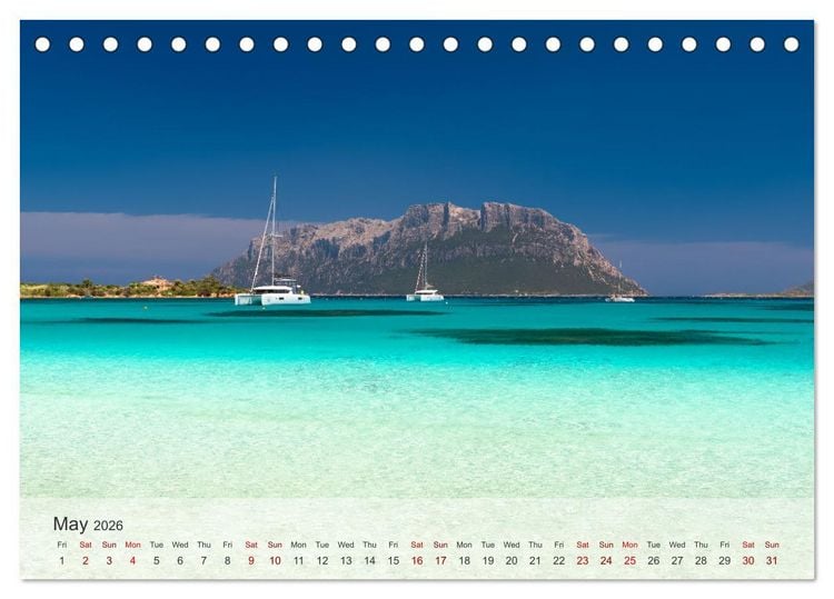 Produktbild: Wonderful Sardinia (Desk Calendar 2026 DIN A5 landscape), CALVENDO 12 Month DeskCalendar