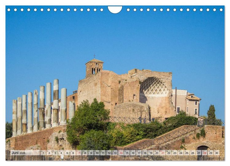 Produktbild: Altes Rom - Impressionen (Wandkalender 2026 DIN A4 quer), CALVENDO Monatskalender
