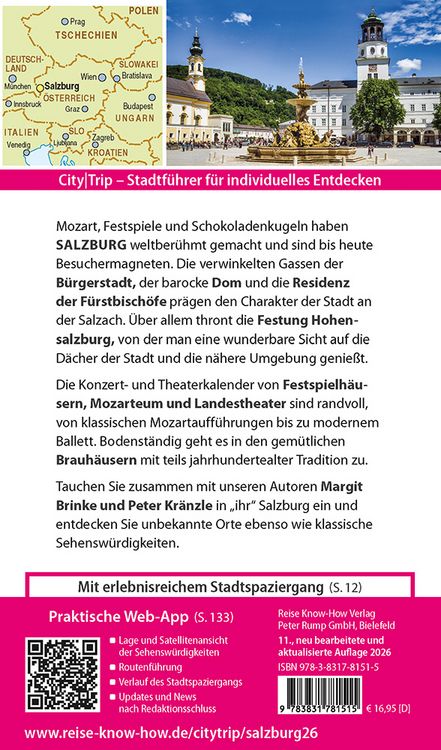 Produktbild: Reise Know-How CityTrip Salzburg