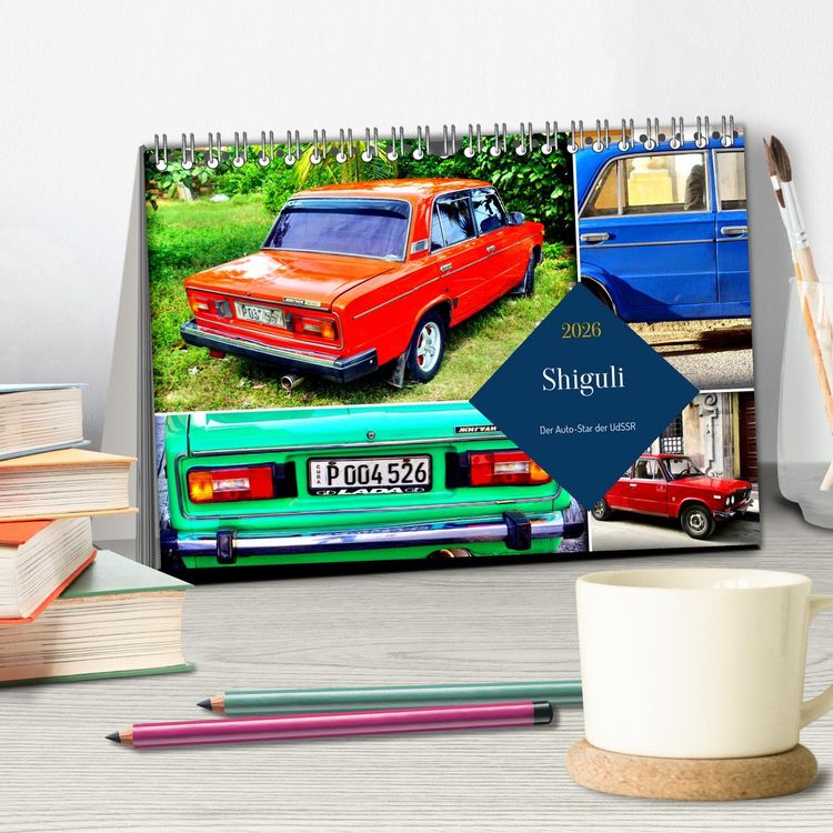 Produktbild: Shiguli - Der Auto-Star der UdSSR (Tischkalender 2026 DIN A5 quer), CALVENDO Monatskalender