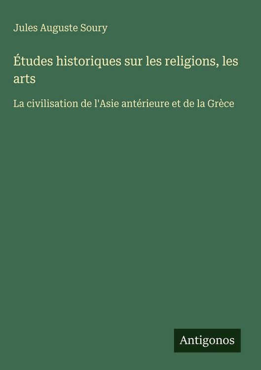 Produktbild: &Eacute;tudes historiques sur les religions, les arts