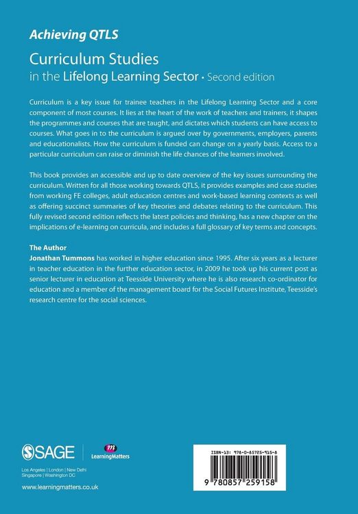 Produktbild: Curriculum Studies in the Lifelong Learning Sector