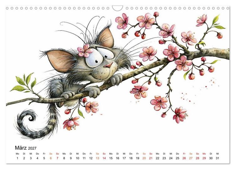 Produktbild: Tieralarm - Fell, Fun & Firlefanz (Wandkalender 2027 DIN A3 quer), CALVENDO Monatskalender