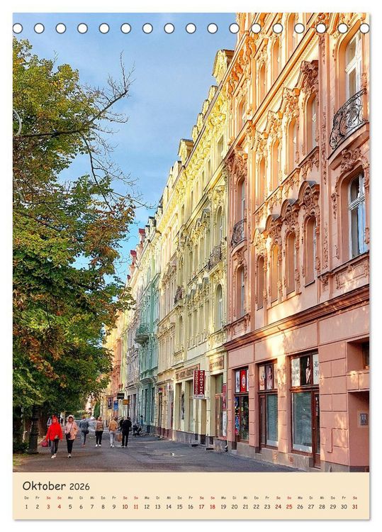 Produktbild: Karlsbad - pr&auml;chtig und elegant (Tischkalender 2026 DIN A5 hoch), CALVENDO Monatskalender