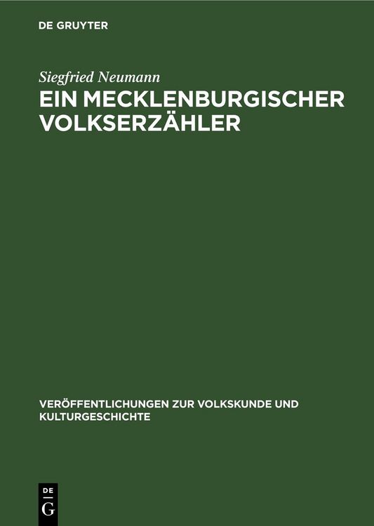 Produktbild: Ein Mecklenburgischer Volkserz&auml;hler