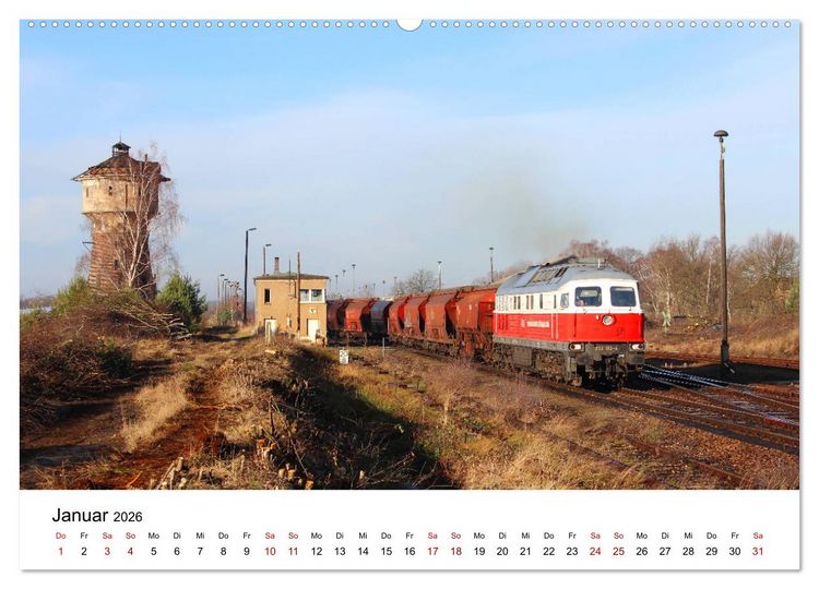 Produktbild: Unterwegs auf den Schienenwegen von Ostsachsen (hochwertiger Premium Wandkalender 2026 DIN A2 quer), Kunstdruck in Hochglanz