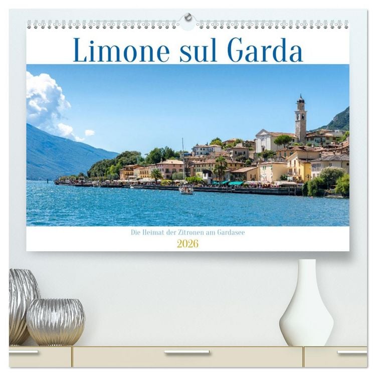 Produktbild: Limone sul Garda - Die Heimat der Zitrone am Gardasee (hochwertiger Premium Wandkalender 2026 DIN A2 quer), Kunstdruck in Hochglanz