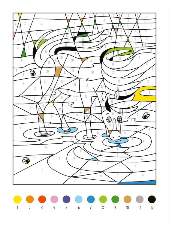 Produktbild: Mein dickes Malen-nach-Zahlen-Buch &ndash; Pferde und Ponys