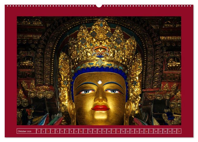 Produktbild: Buddhas & Bhodisattvas (Wandkalender 2026 DIN A2 quer), CALVENDO Monatskalender