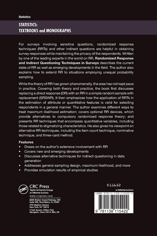 Produktbild: Randomized Response and Indirect Questioning Techniques in Surveys