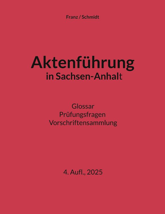 Produktbild: Aktenf&uuml;hrung in Sachsen-Anhalt