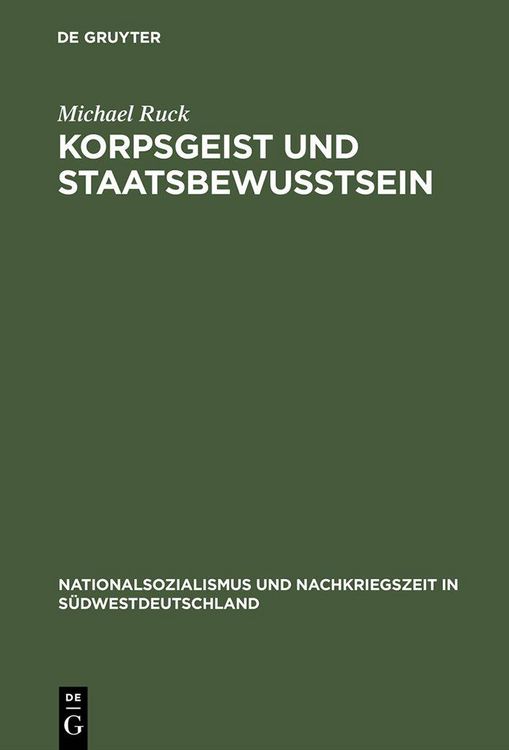 Produktbild: Korpsgeist und Staatsbewu&szlig;tsein