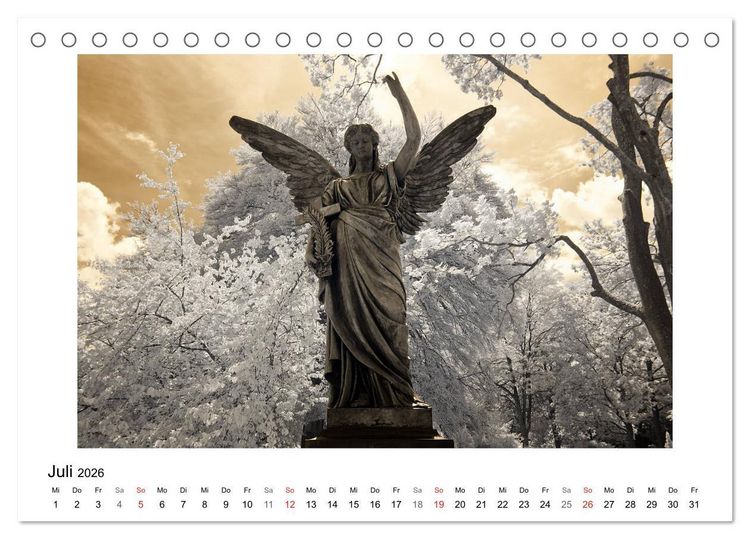Produktbild: your guardian angel - Dein Schutzengel f&uuml;r jeden Tag (Tischkalender 2026 DIN A5 quer), CALVENDO Monatskalender
