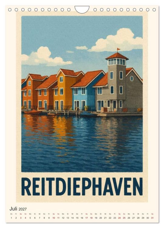 Produktbild: Charmante Holland-Ansichten (Wandkalender 2027 DIN A4 hoch), CALVENDO Monatskalender