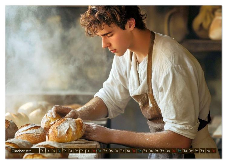 Produktbild: Im Bann des Brotes - B&auml;cker:innen (hochwertiger Premium Wandkalender 2026 DIN A2 quer), Kunstdruck in Hochglanz