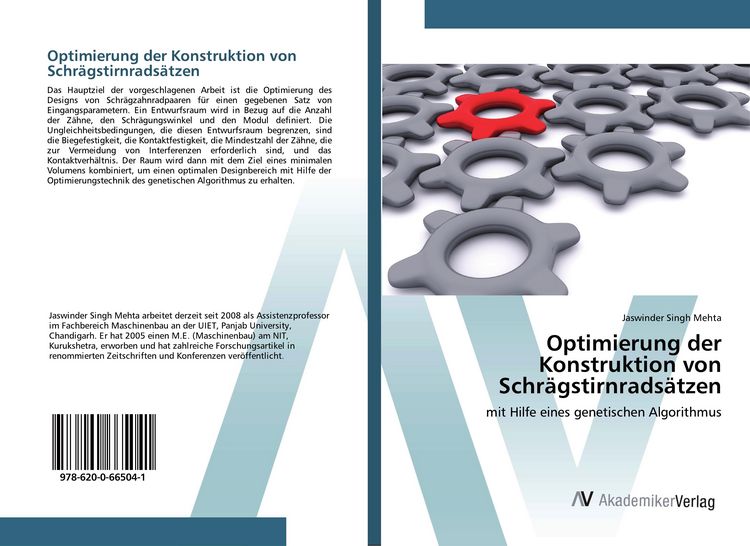 Produktbild: Optimierung der Konstruktion von Schr&auml;gstirnrads&auml;tzen