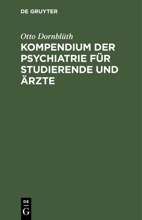Produktbild: Kompendium der Psychiatrie f&uuml;r Studierende und &Auml;rzte
