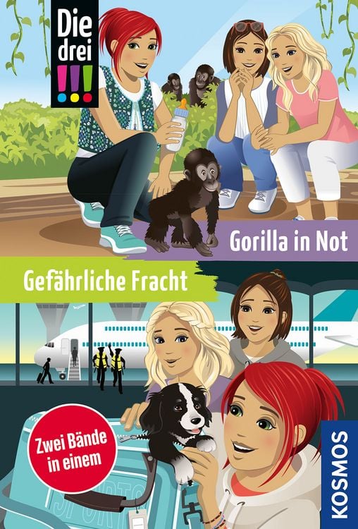 Produktbild: Die drei !!!, Gef&auml;hrliche Fracht / Gorilla in Not (Doppelband)