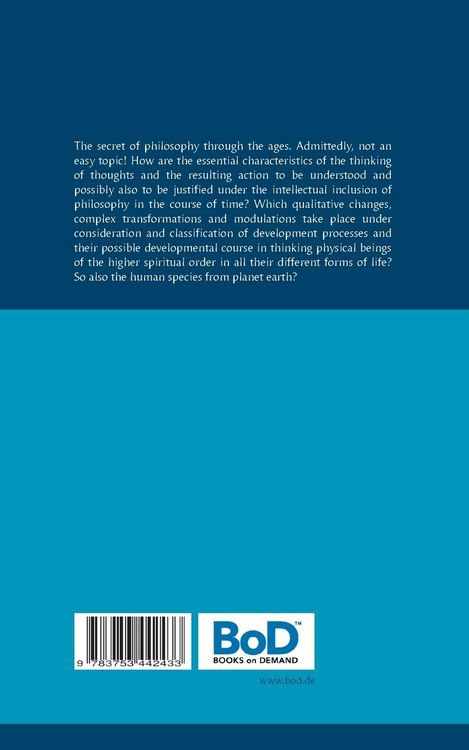 Produktbild: The Philosophy through the ages