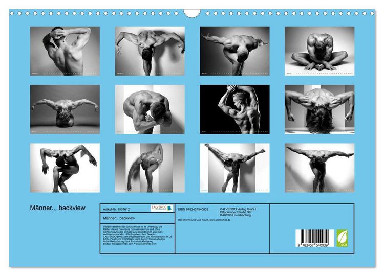 Produktbild: M&auml;nner... backview (Wandkalender 2026 DIN A3 quer), CALVENDO Monatskalender