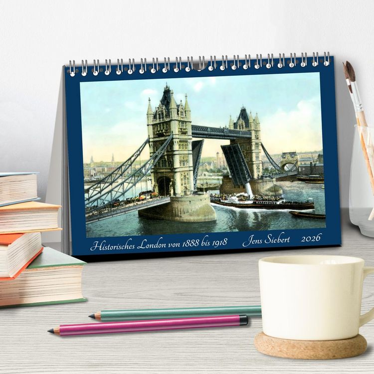 Produktbild: Historisches London von 1888 bis 1918 (Tischkalender 2026 DIN A5 quer), CALVENDO Monatskalender