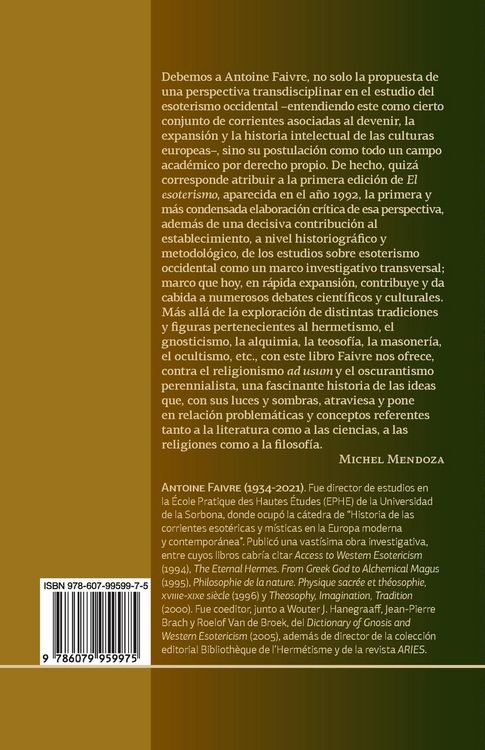 Produktbild: El esoterismo