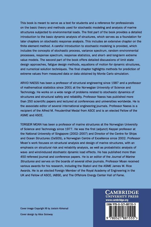 Produktbild: Stochastic Dynamics of Marine Structures